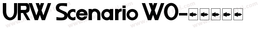 URW Scenario W0字体转换